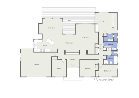 2D FULL COLOR FLOOR PLAN