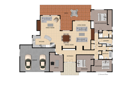 2D TEXTURED FLOOR PLAN